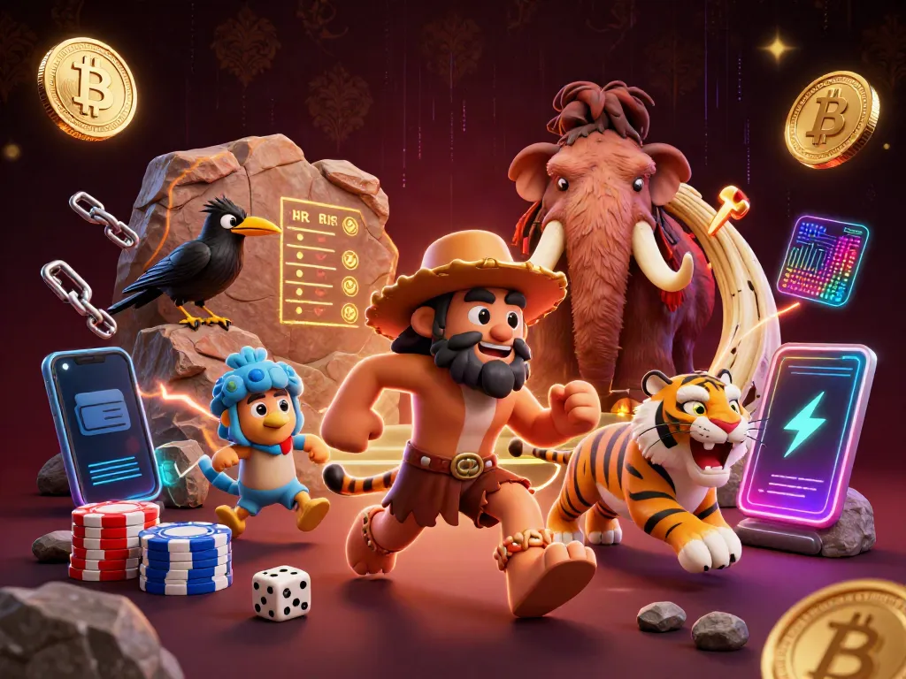 Experience thrilling games at broshrestaurant, featuring vibrant 3D casino elements and energetic characters.