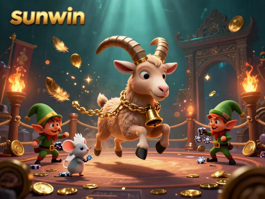 Experience thrilling gameplay at sunwin with animated characters in a festive horror casino scene.