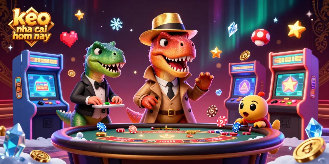 Engage with keo nha cai hom nay while watching a velociraptor card counter at a busy blackjack table.