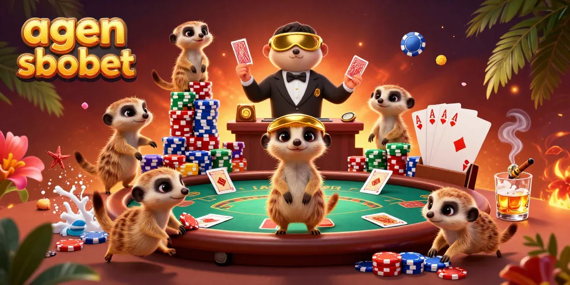 Experience thrilling betting action with agen sbobet and colorful meerkat casino characters.